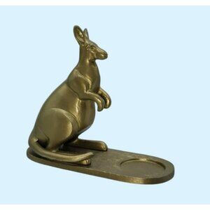 Brass Kangaroo Figurine Ring Holder, Jewelry Dish or Tealight Candle Holder IKEA
